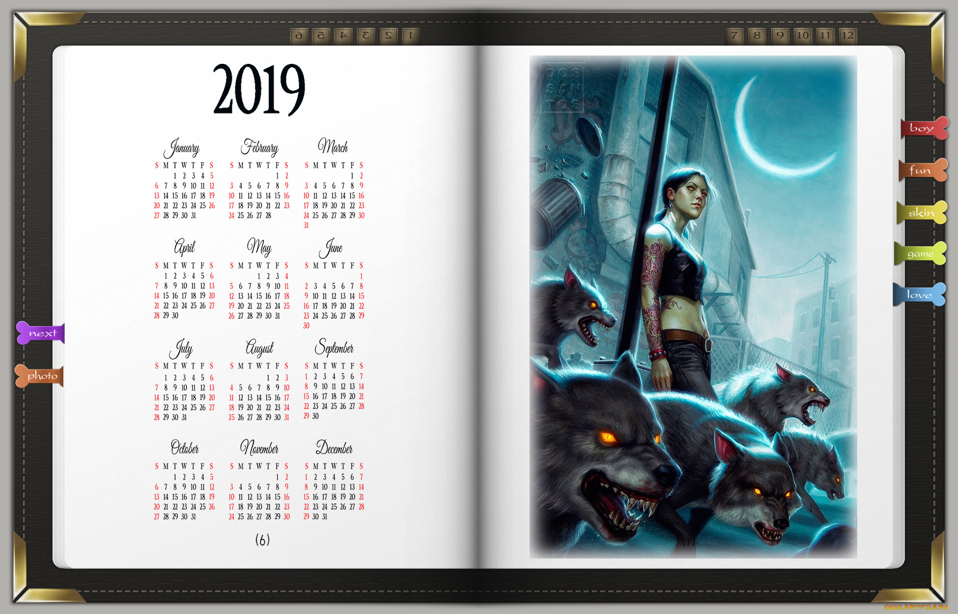 , , 2019, calendar, , , , , 
